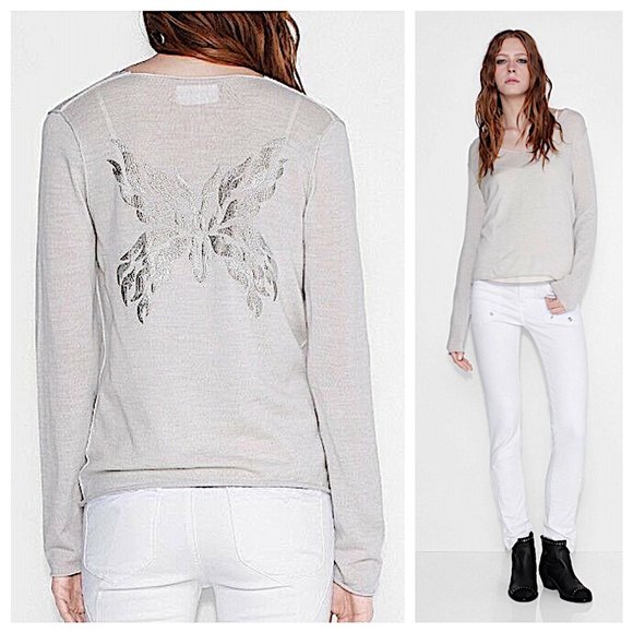 Zadig & Voltaire Sweaters - Zadig & Voltaire Nosfa Bis Butterfly Sweater